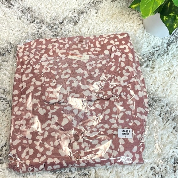 Dusty Rose Leopard Print Mini Dress - Picture 7 of 7